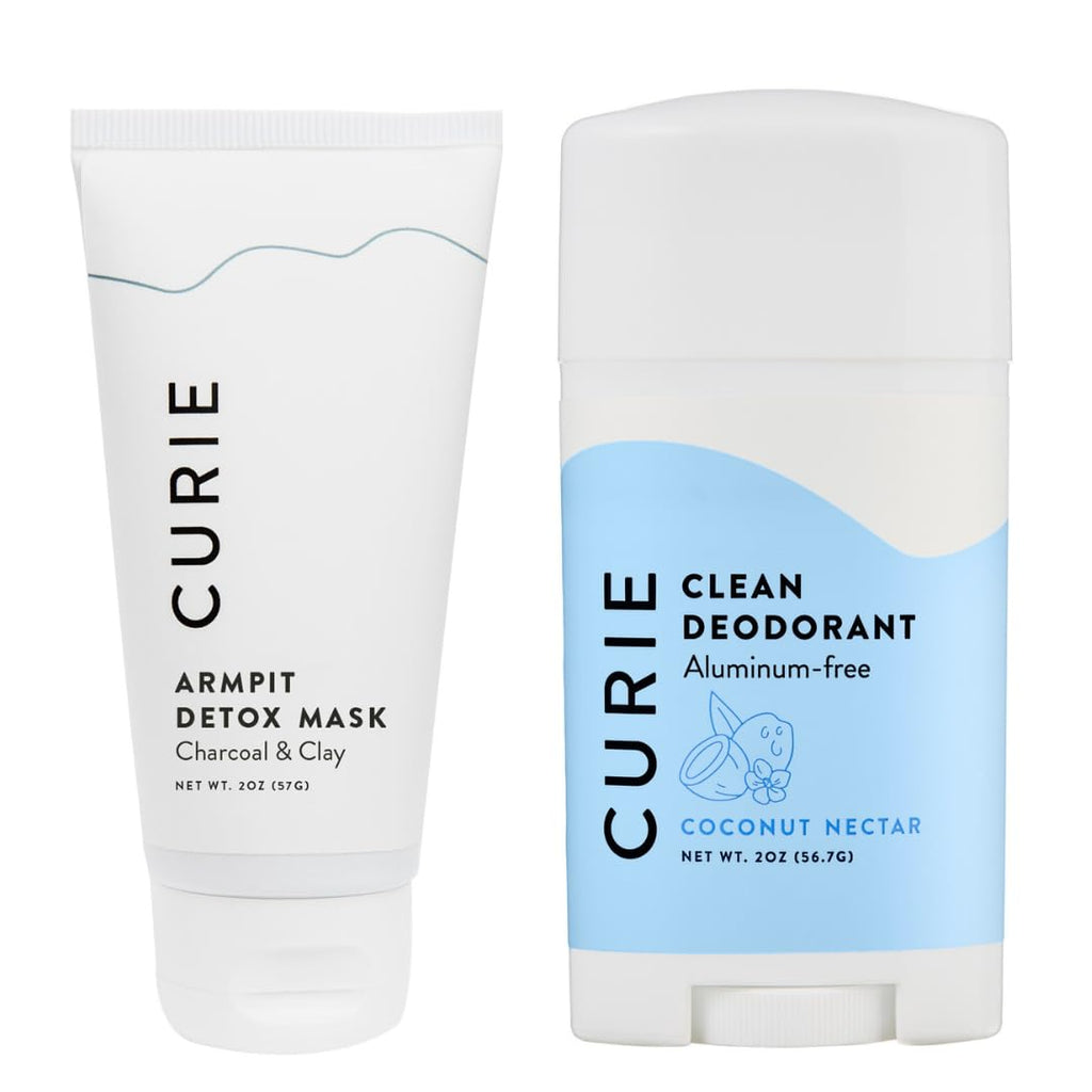 Curie Natural Deodorant for Women — Coconut Nectar, Aluminum-Free, 2-Pack