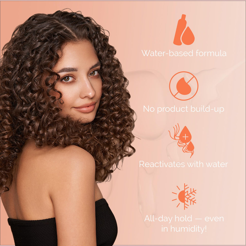 Curl Keeper Hair Gel for Curls – Water-Based Hold & Humidity Protection (12 oz)