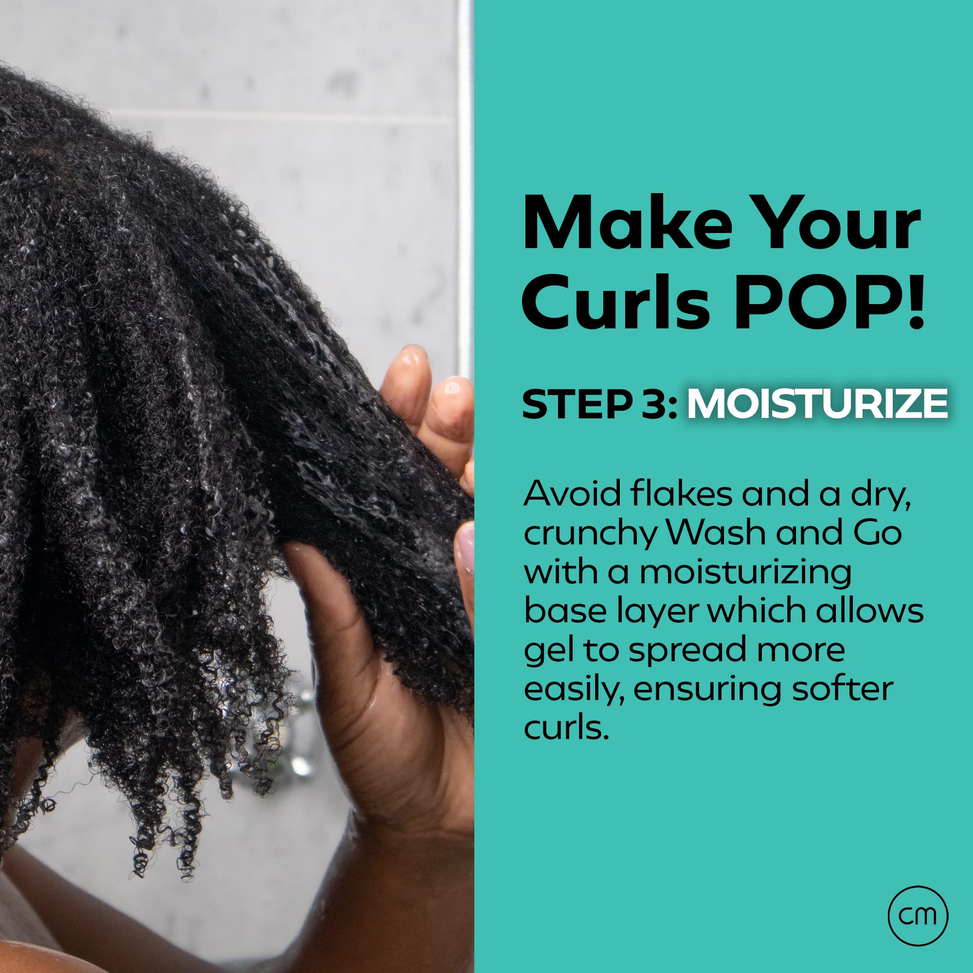 CurlMix Wash + Go Moisturizer for Curly Hair – Light Hold, Jojoba Oil, Fragrance Free