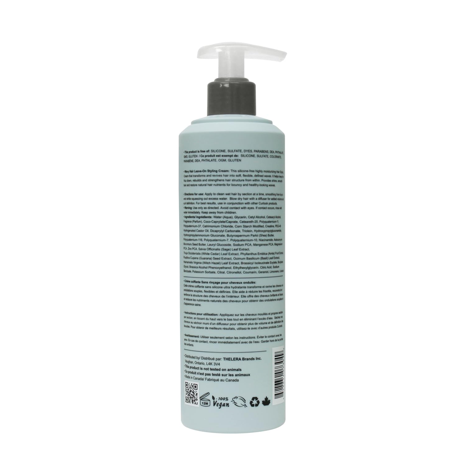CURLOOK Wavy Hair Styling Cream | Silicone-Free 400ml for Soft, Defined Waves