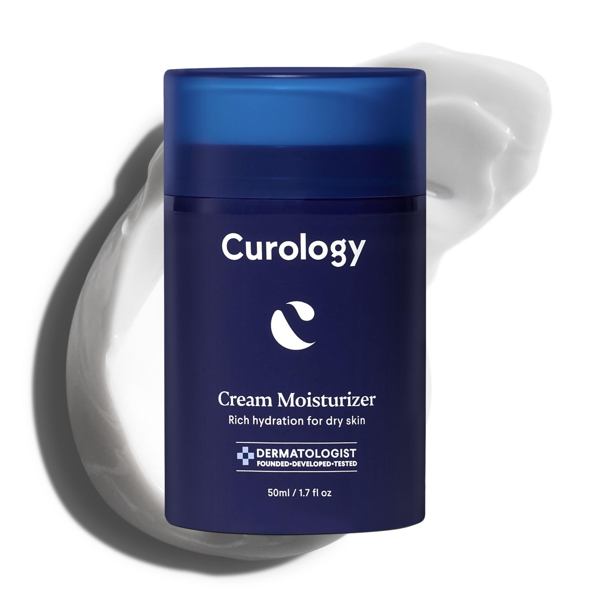 Curology Cream Moisturizer – Rich Hydrating Face Lotion with Shea Butter & Hyaluronic Acid (1.7 fl oz)