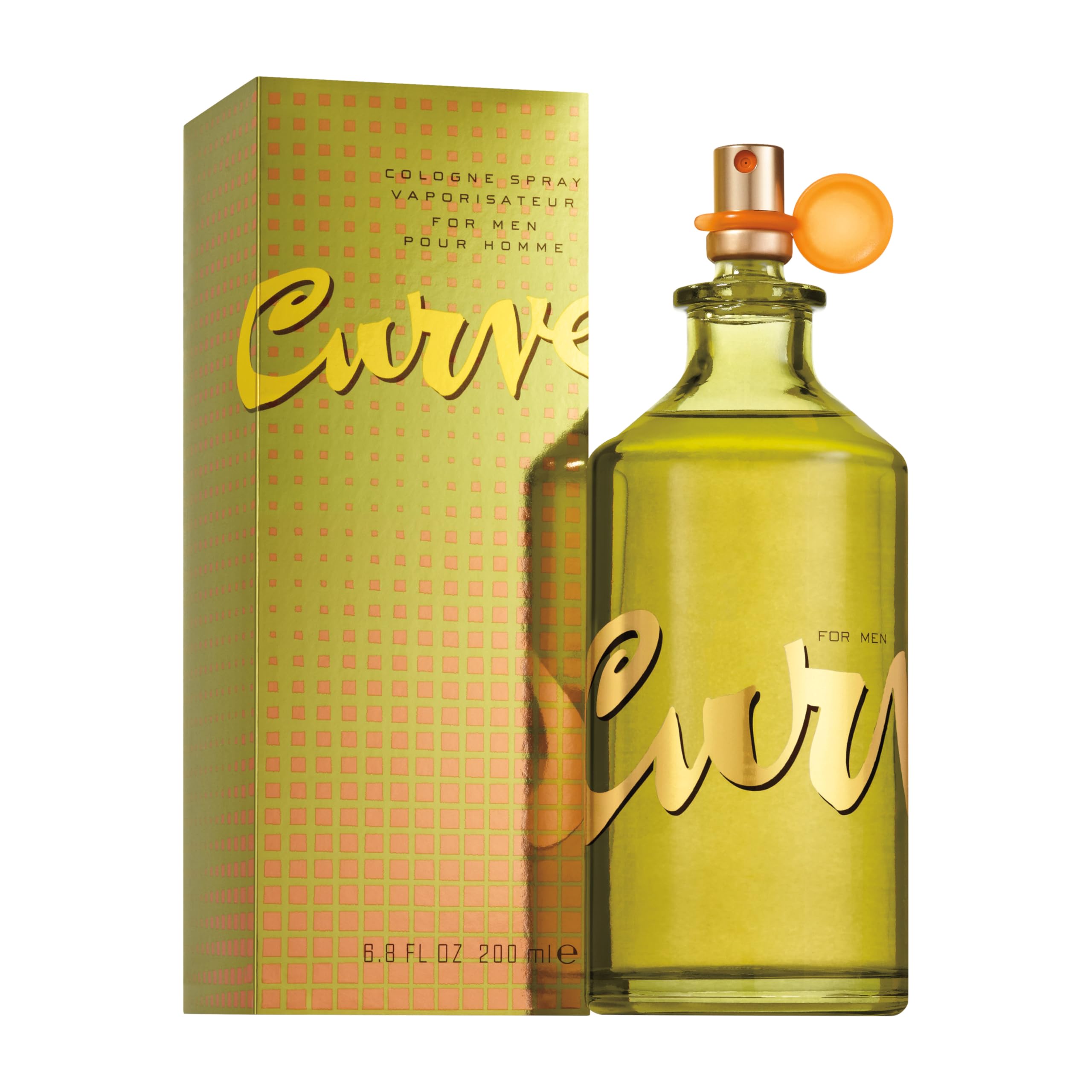 Curve Men Cologne Fragrance Spray — Spicy Woody Magnetic Scent for Day or Night, 6.8 fl oz