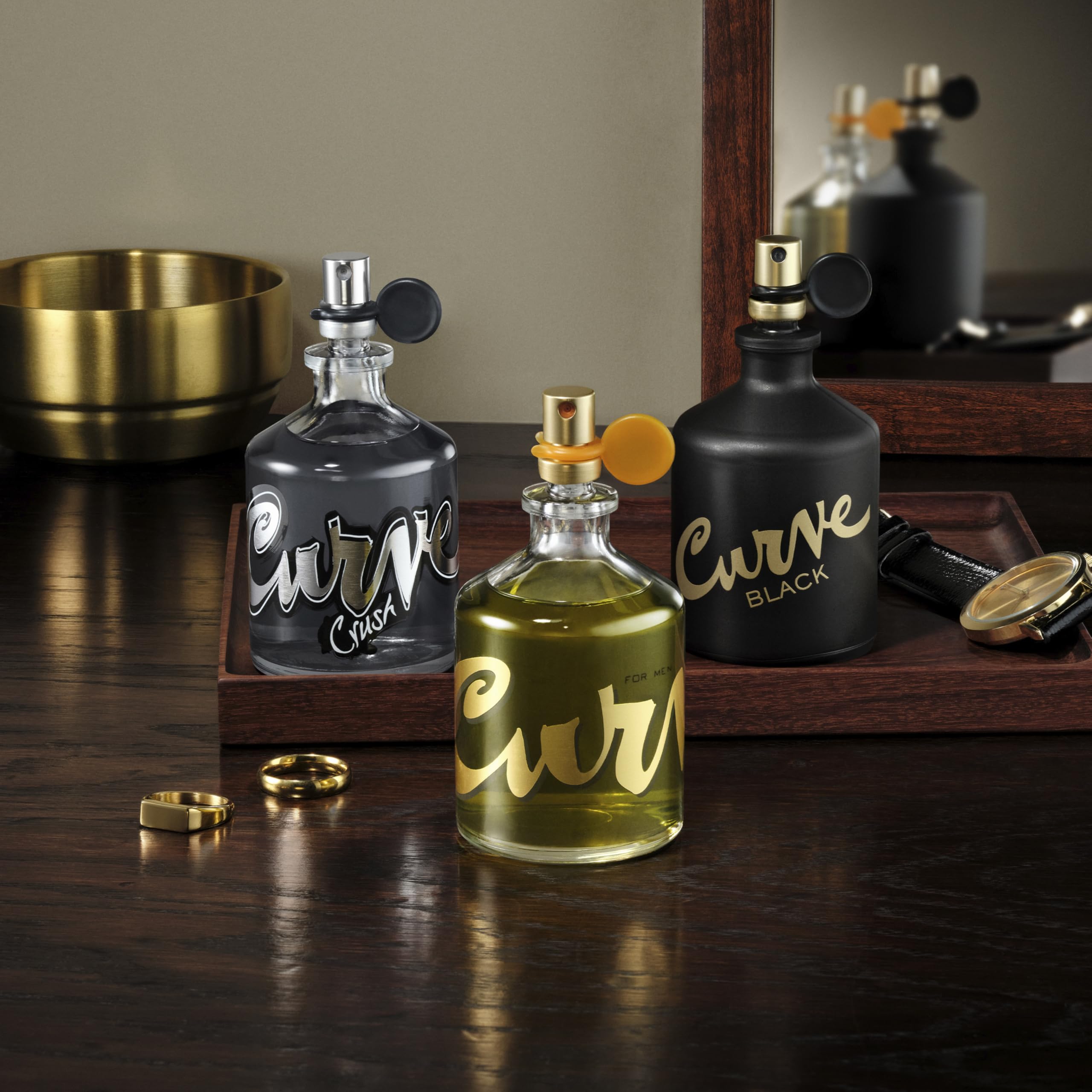 Curve Men Cologne Fragrance Spray — Spicy Woody Magnetic Scent for Day or Night, 6.8 fl oz