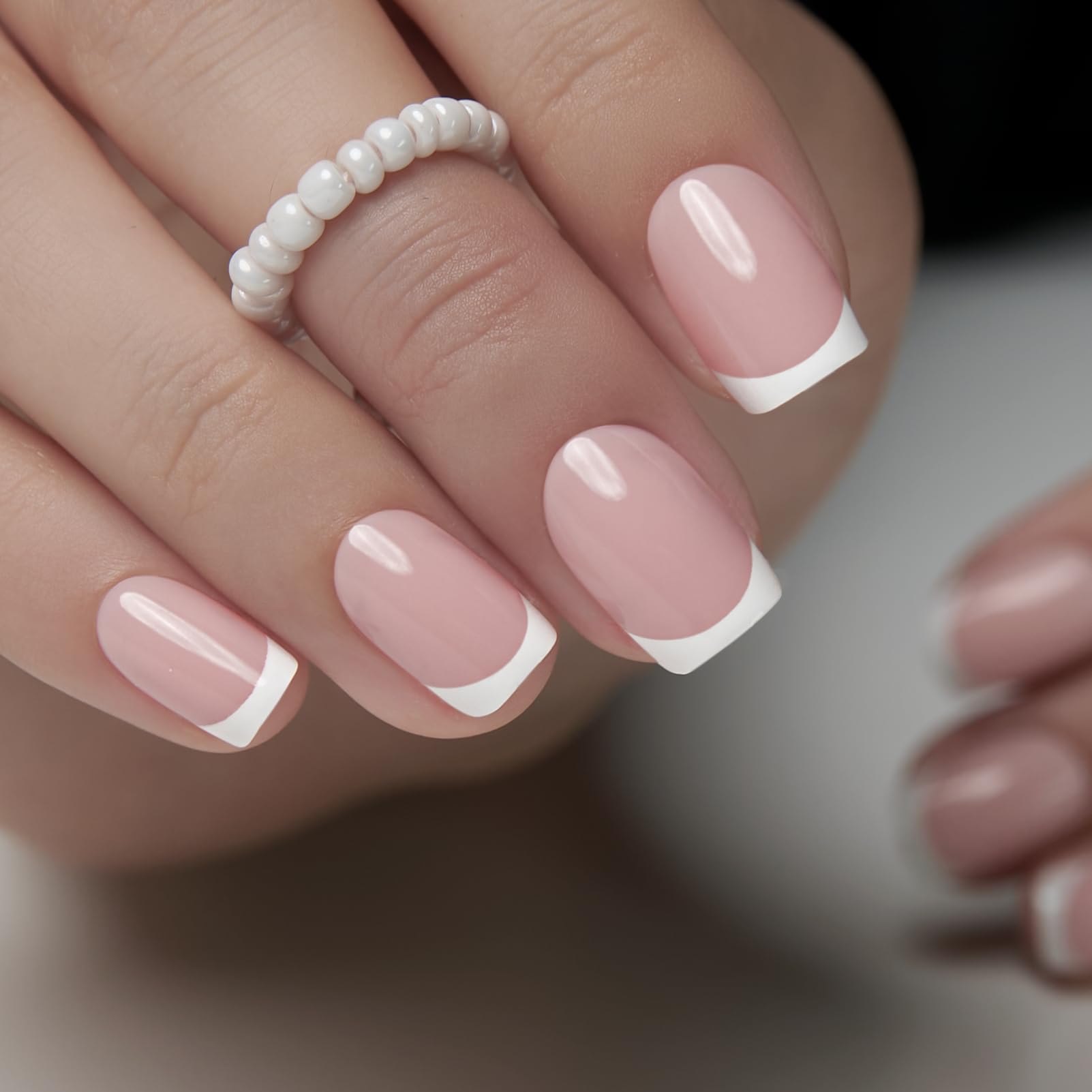 Curvlife Short Square Press-On Nails – Soft Gel Full-Cover False Nails Kit