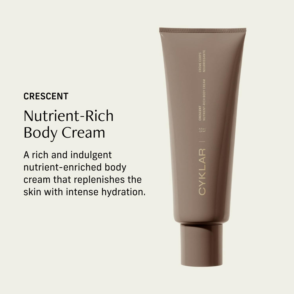 CYKLAR Nutrient Rich Body Cream – Crescent Scent Nourishing Moisturizer with Niacinamide & Banana Flower (8 oz)