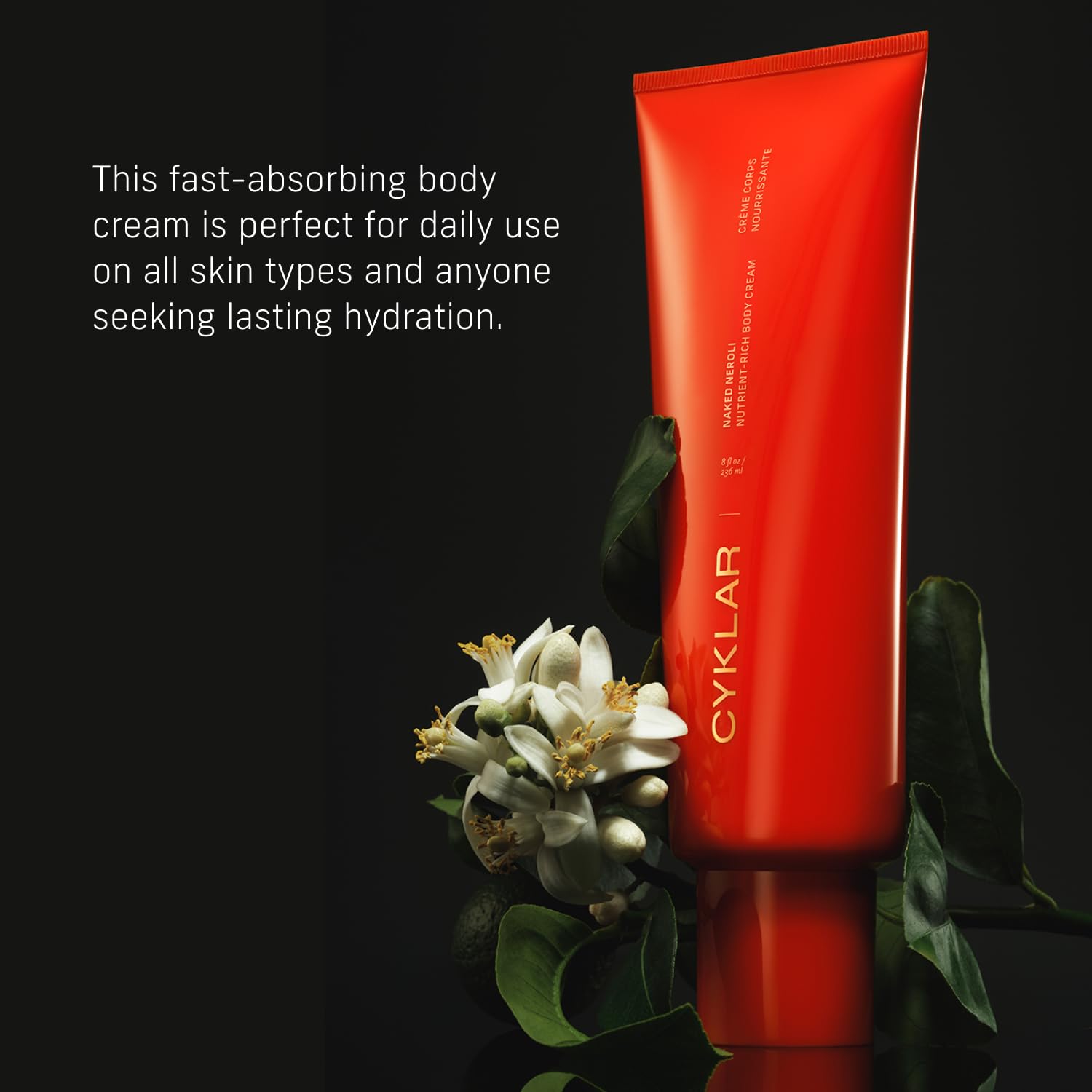 CYKLAR Nutrient Rich Body Cream – Naked Neroli with Niacinamide & Banana Flower Extract