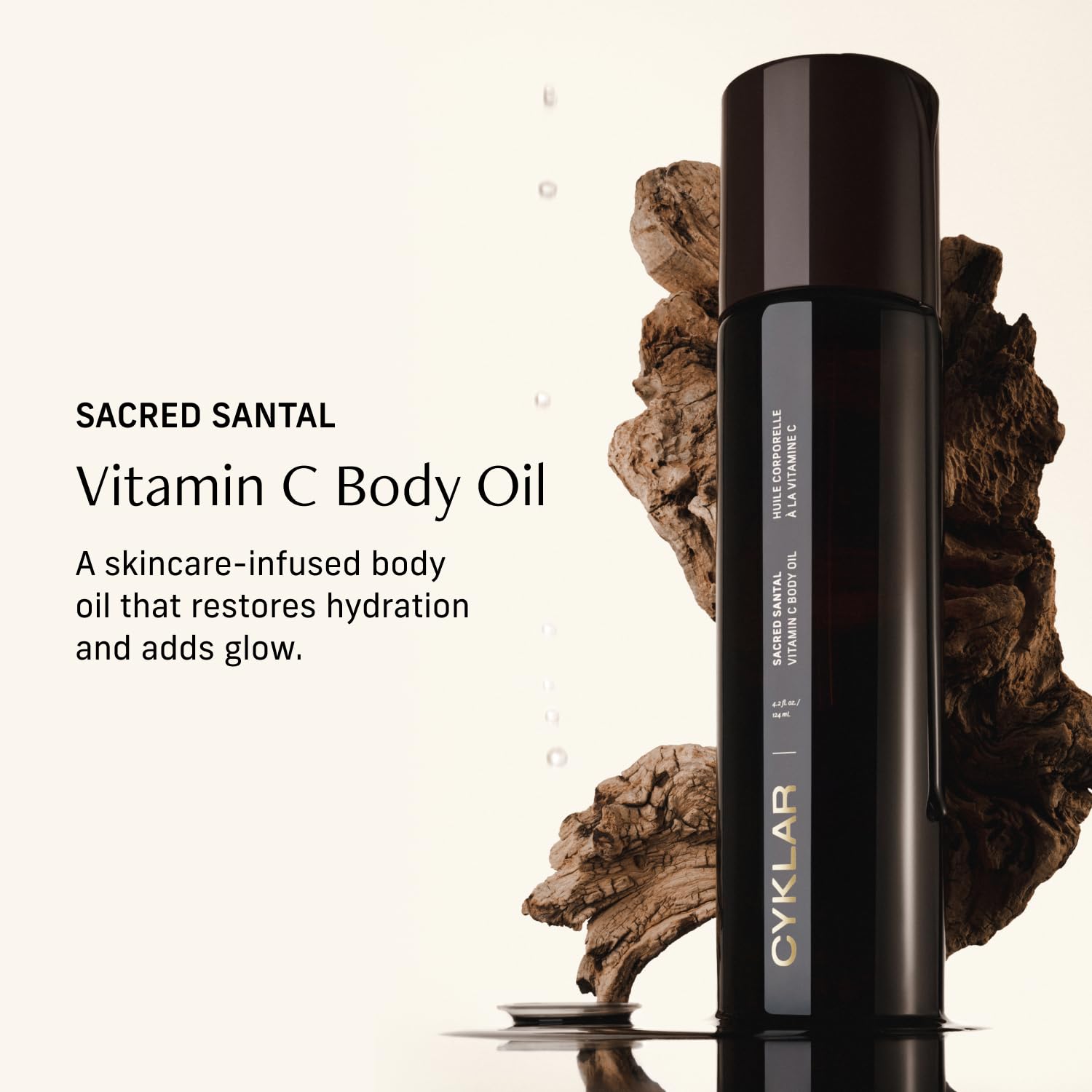 CYKLAR Vitamin C Body Oil – Sacred Santal Hydration & Glow (4.2 oz)