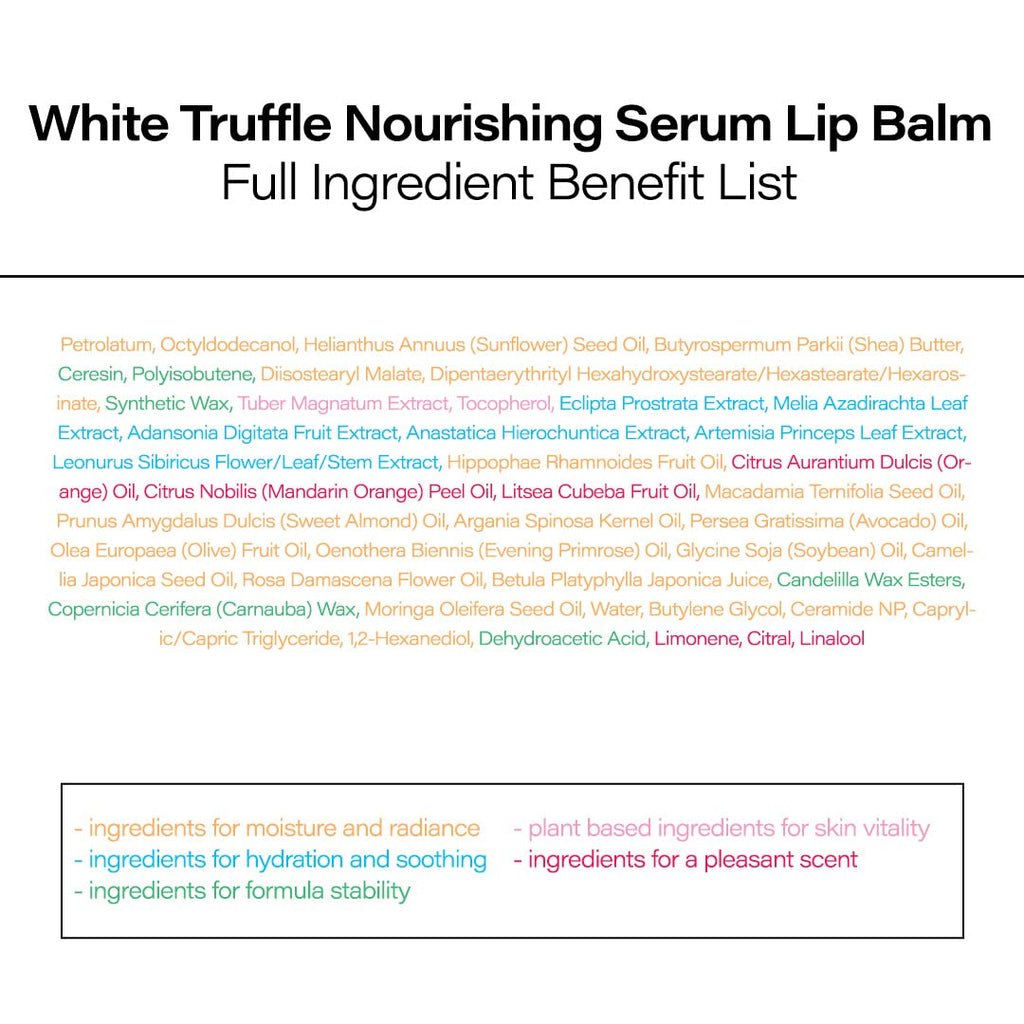 d'alba Piedmont White Truffle Nourishing Lip Balm – Vegan Hydration & Glowy Finish