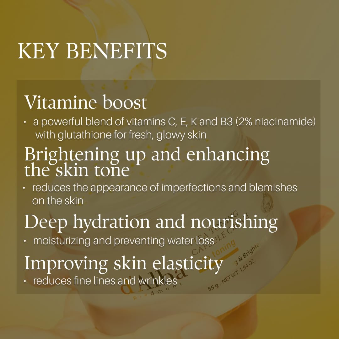 d'alba Piedmont Vita Toning Capsule Cream — Deep Hydration & Glass Skin
