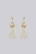 Louche Diana Shell and Tassel Earring