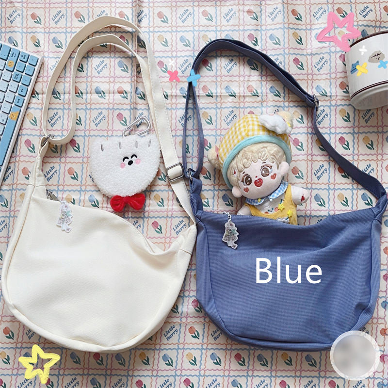 Women's Fashion Simple Solid Color Crossbody Bag