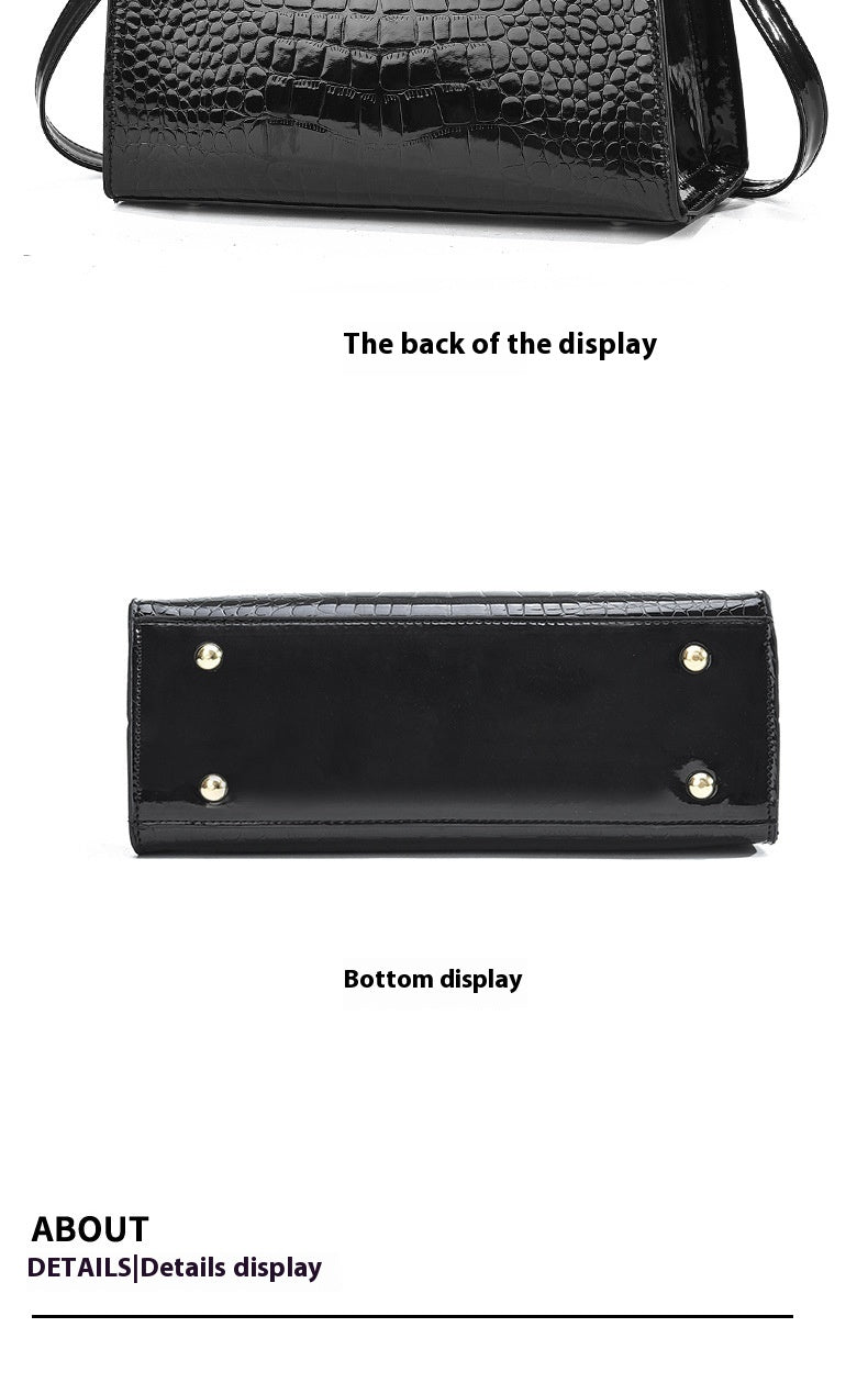 Women's Fashion Patent Leather Shoulder Bag