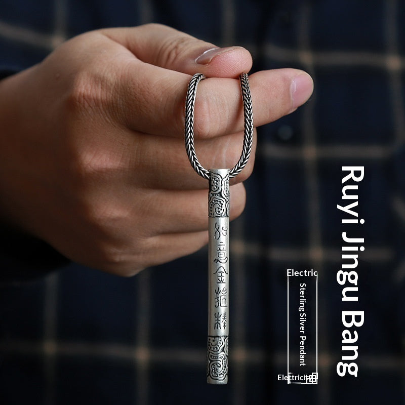 Sterling Silver Men's Pendant Necklace Trendy And Unique