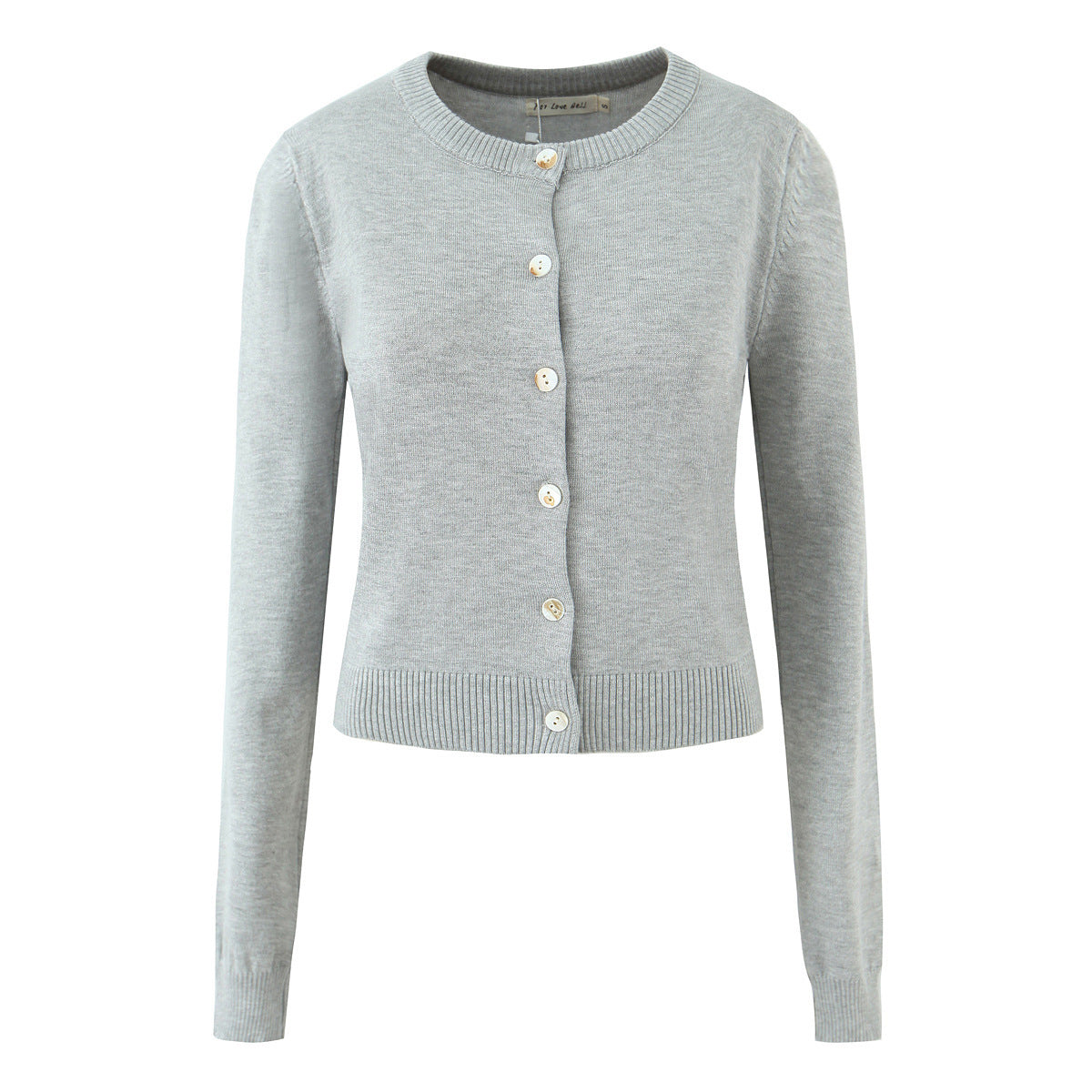 Women's Retro Multi-color Round Neck Long Sleeve Jacket