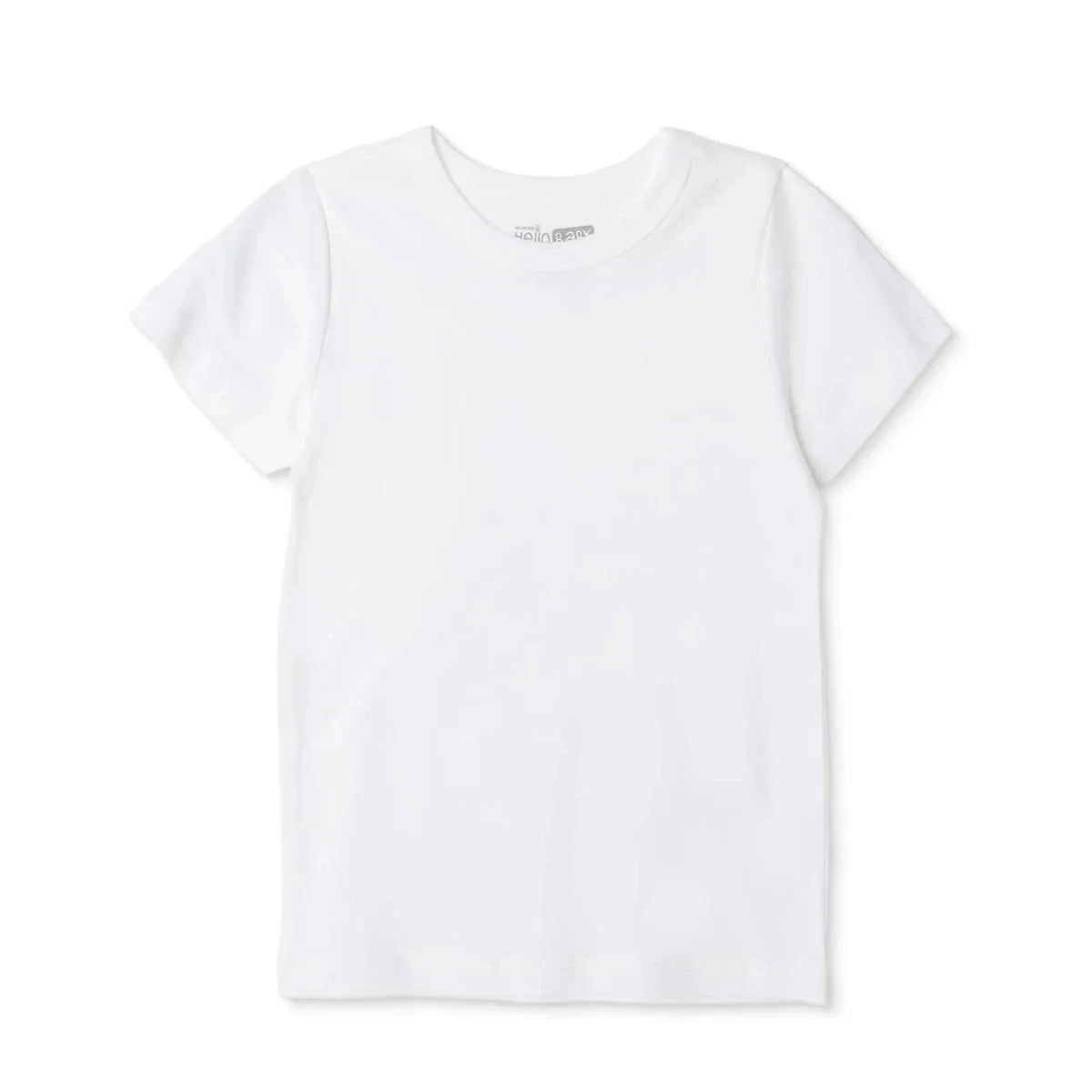 HelloBaby Unisex Undershirt Crew Neck Short Sleeve - White