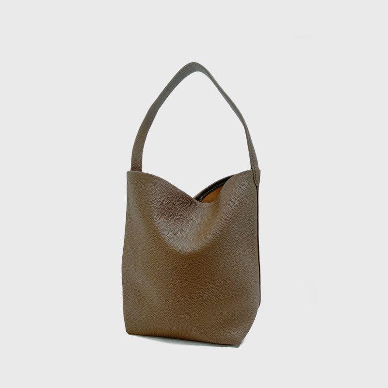 Women's Fashion All-match One-shoulder Bucket Bag