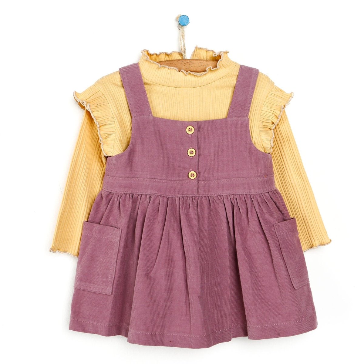 Cassiope Salopette Skirt & Sweatshirt - Damson