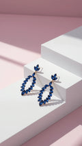 Oval Crystal Drop & Dangle Earrings