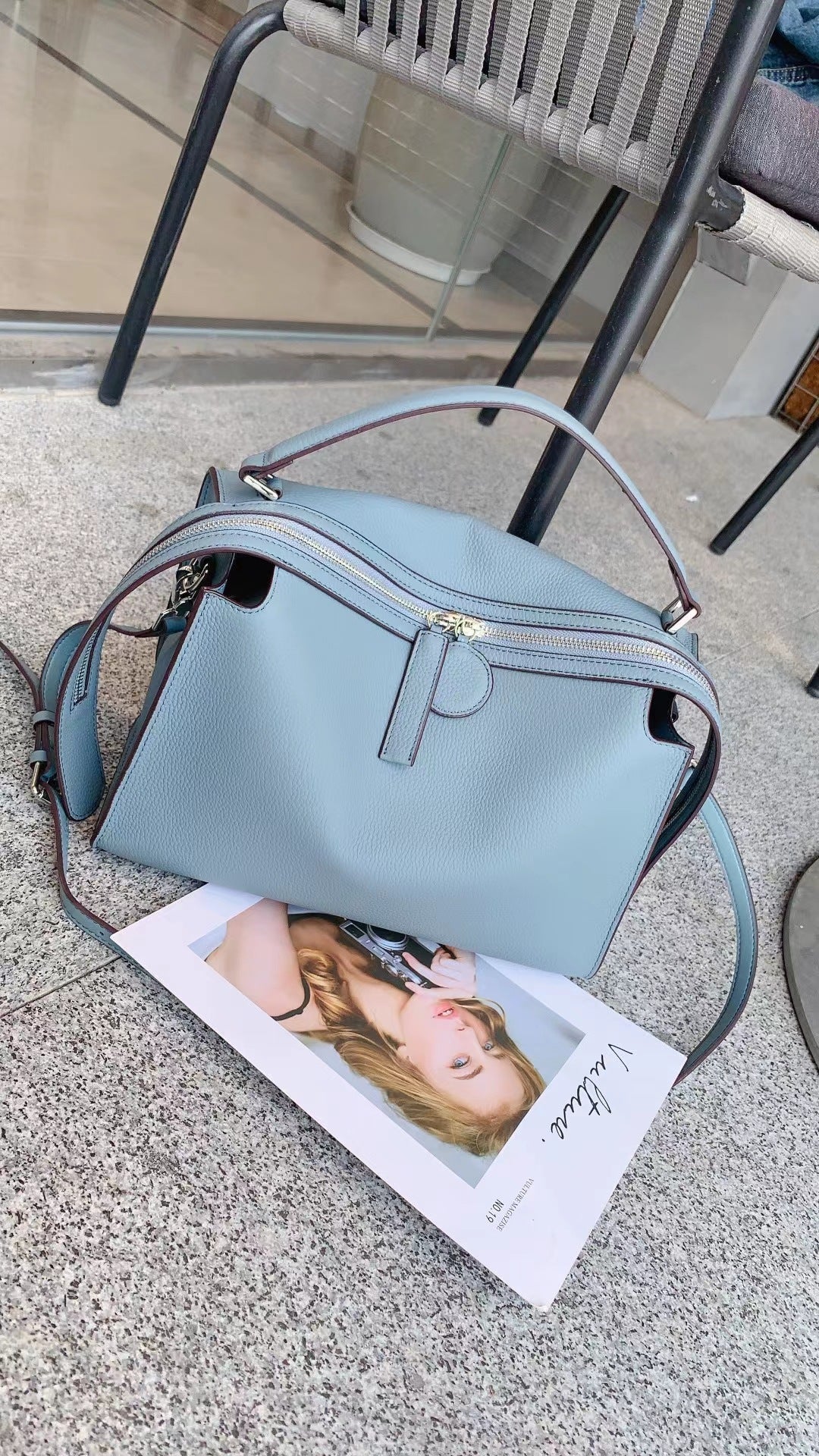 Women's Shoulder Crossbody Bag Stitching Contrast Color
