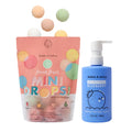 Dabble & Dollop Fresh Fruit Mini Bath Bombs & Blueberry 3-in-1 Cleanser (Pack of 2)