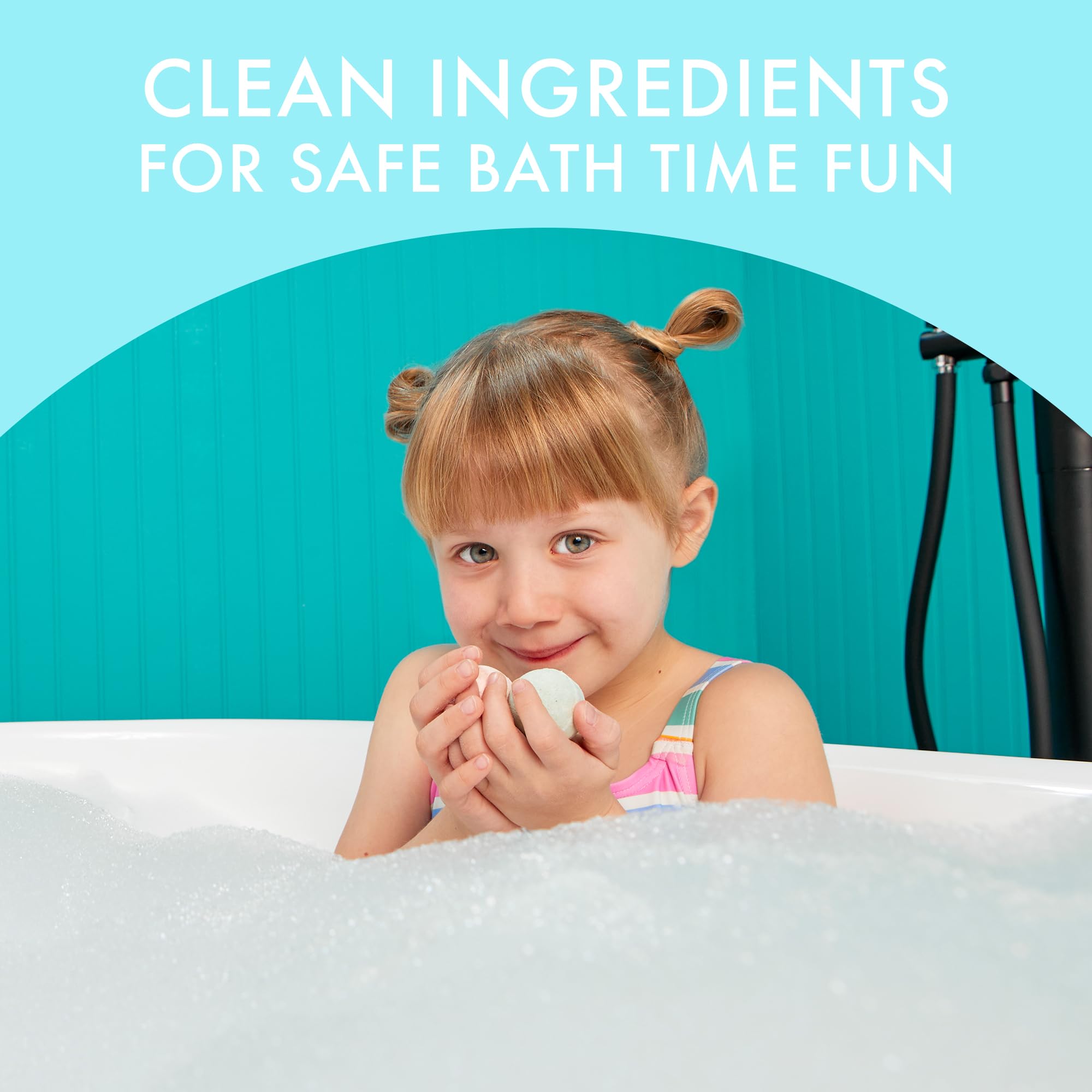 Dabble & Dollop Tropical Mini Bath Bombs & Coconut 3-in-1 Cleanser (Pack of 2) – All-Natural, Vegan & Cruelty-Free