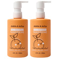 Dabble & Dollop Tangerine 3-in-1 Kids Body Wash, Shampoo & Bubble Bath – Tear-Free, Gentle, Vegan (10 oz x 2)