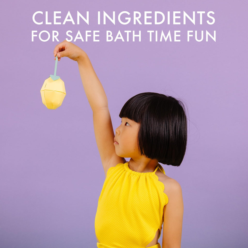 Dabble and Dollop Lemon + Vanilla 3-in-1 Bath Wash for Kids – Tear-Free, Plant-Based, 2-Pack