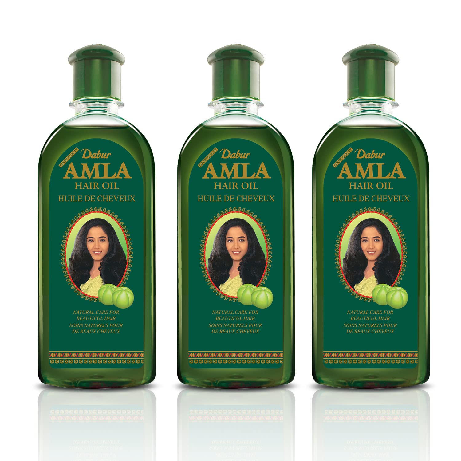 Dabur Amla Hair Oil – Nourishing Herbal Oil with Pure Amla & Botanicals (500 ml Pack of 3)
