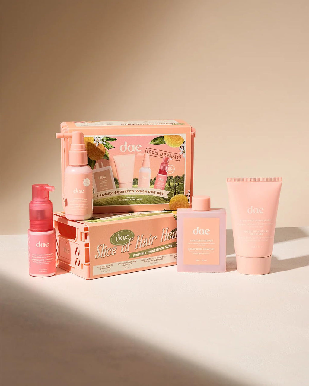 DAE Freshly Squeezed Wash Set Refreshing Citrus Hair Cleanse
