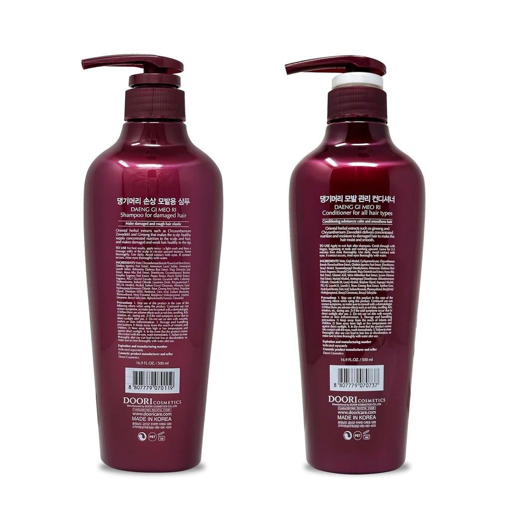 Daeng Gi Meo Ri Shampoo & Conditioner Set for Damaged Hair – Nourish & Shine, 500ml