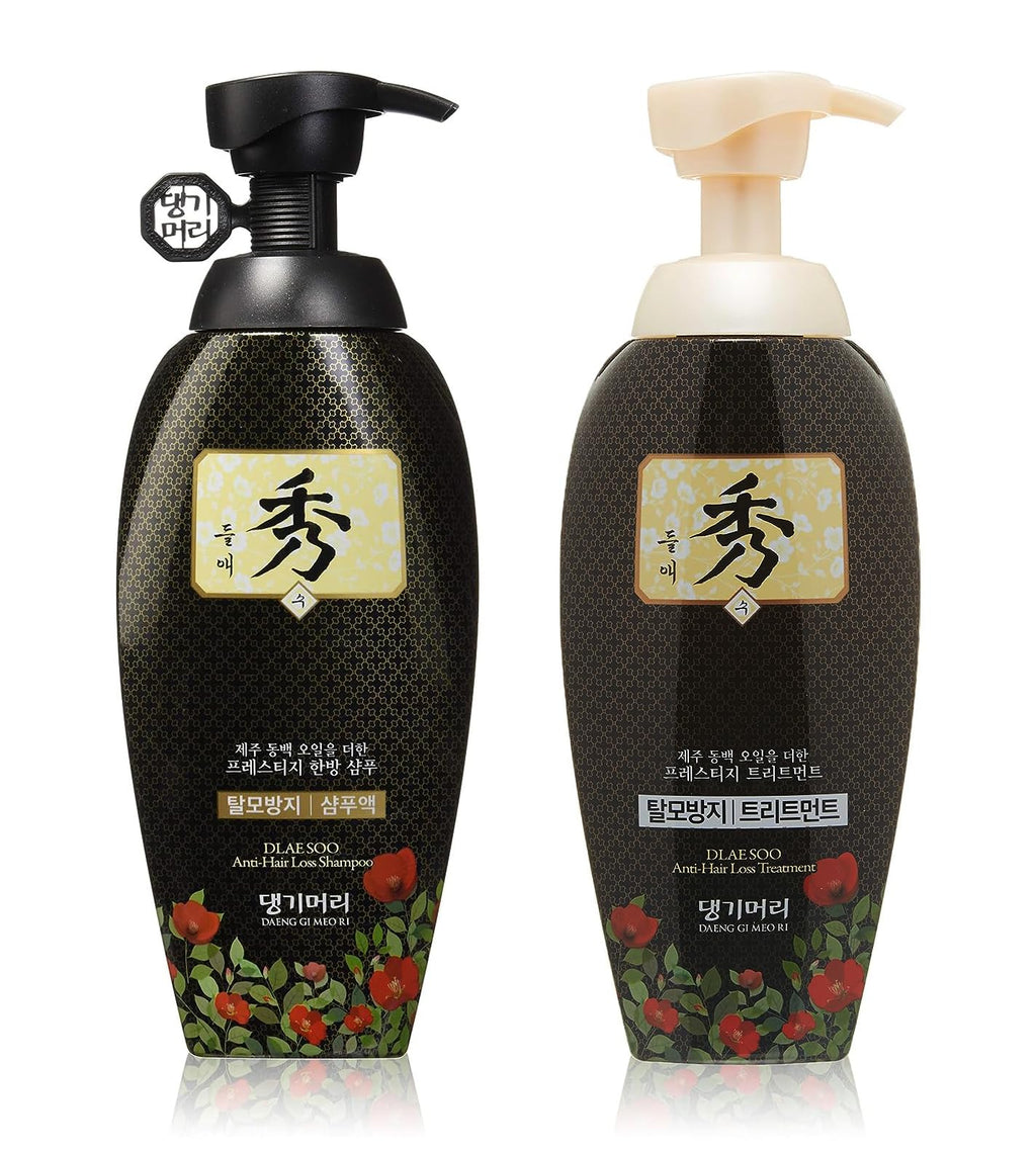 DAENG GI MEO RI Dlaesoo Anti Hair-Loss Shampoo & Treatment Set – Jeju Camellia Oil