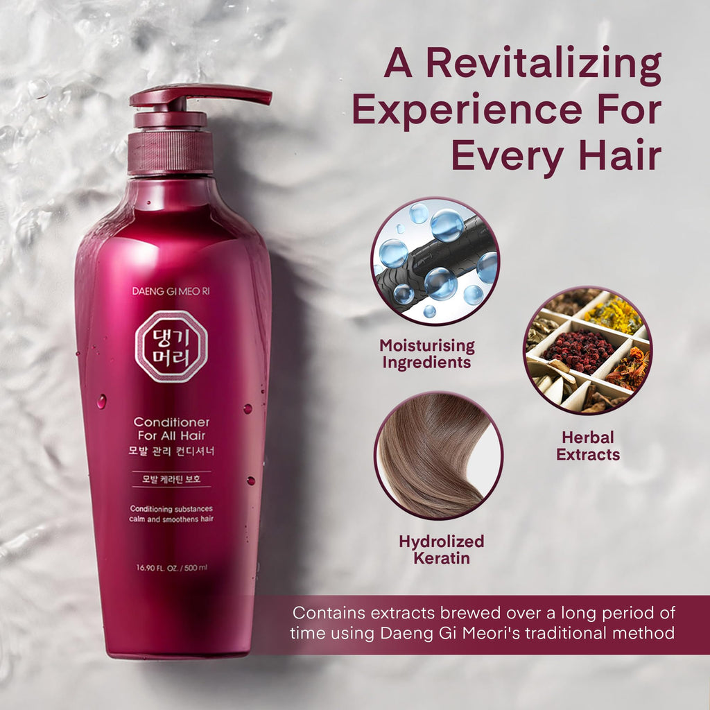 Daeng Gi Meo Ri Shampoo & Conditioner Set for Damaged Hair – Nourish & Shine, 500ml