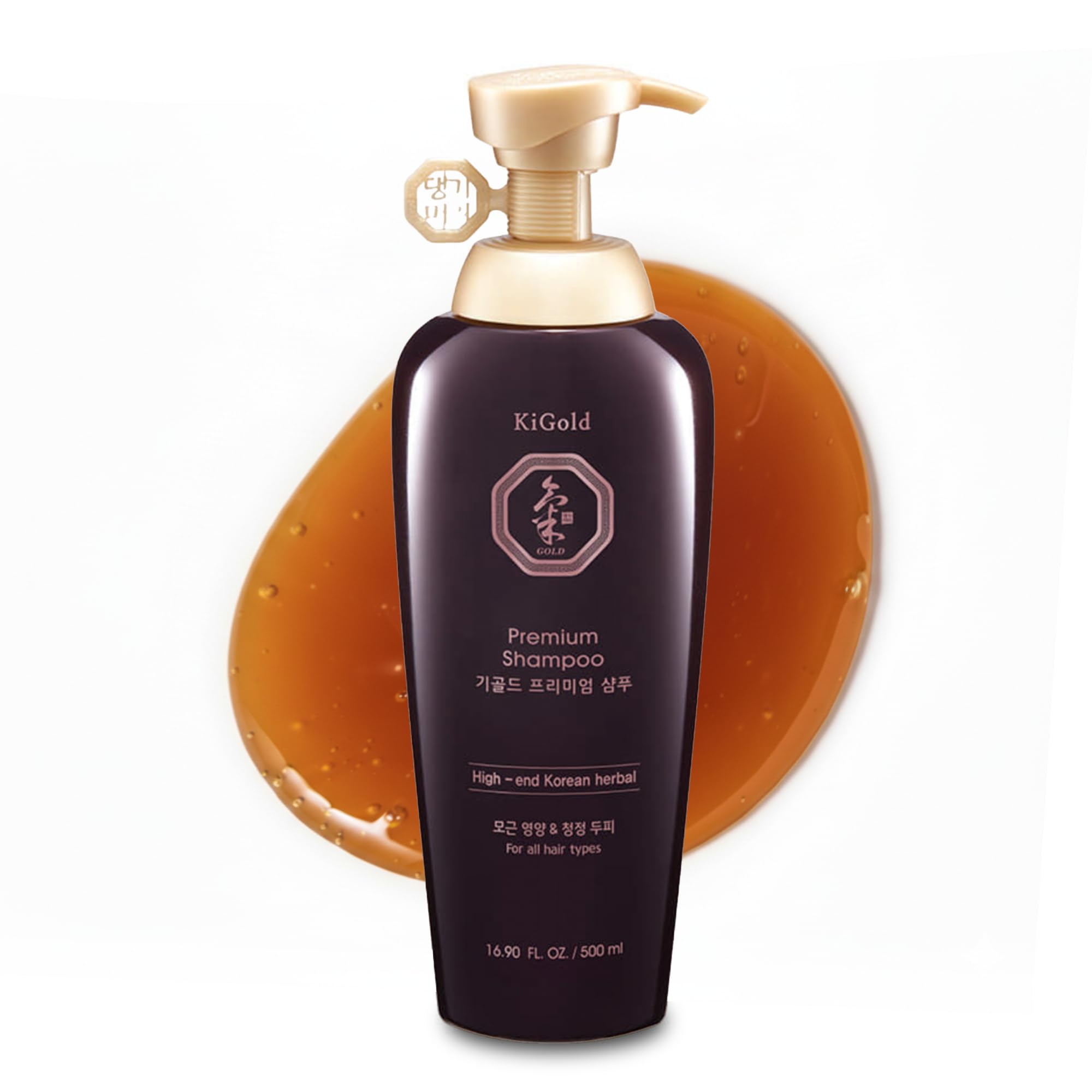 Daeng Gi Meo Ri Ki Gold Premium Shampoo – Hair Growth & Hydration, No Artificial Color, 16.9 oz