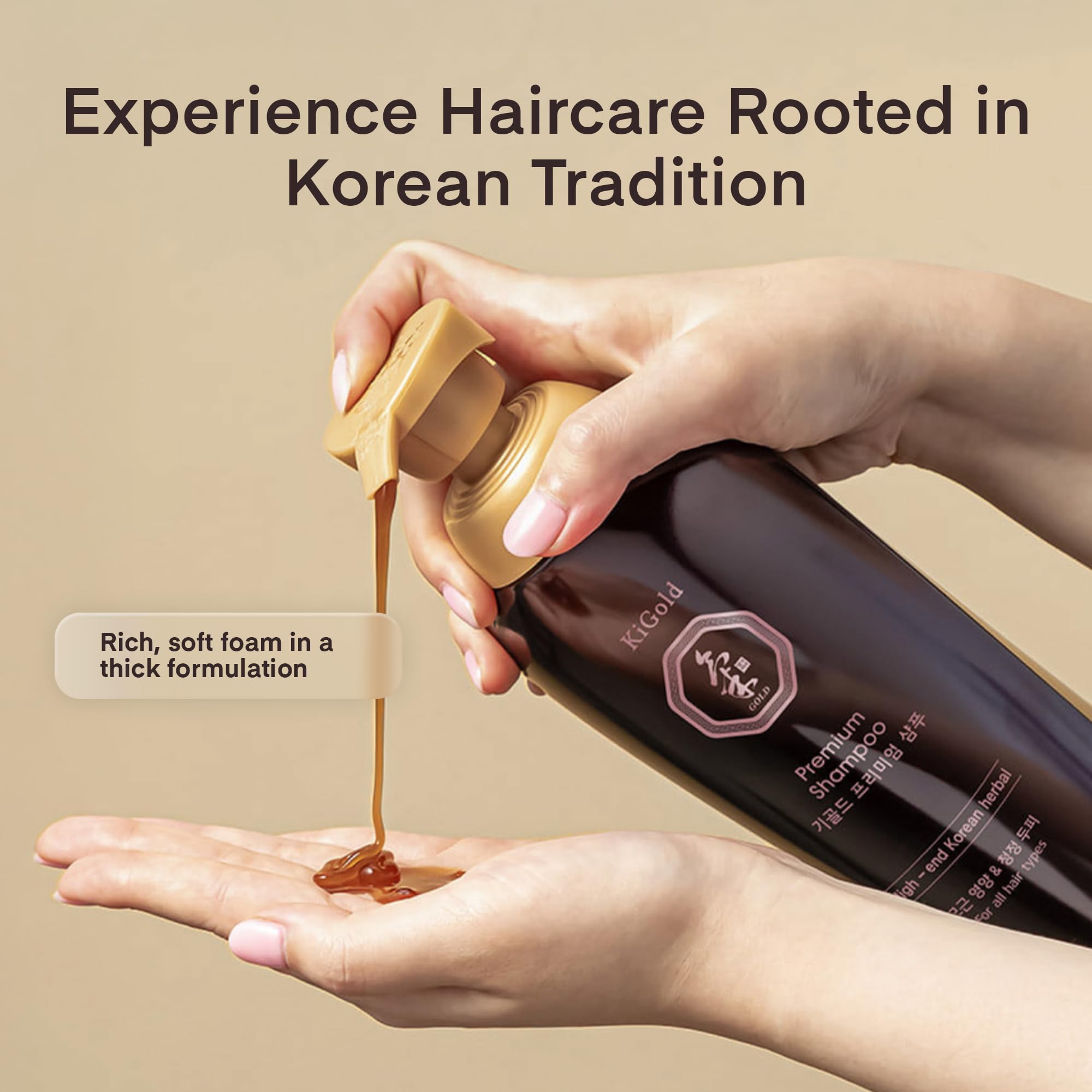 Daeng Gi Meo Ri Ki Gold Premium Shampoo – Hair Growth & Hydration, No Artificial Color, 16.9 oz