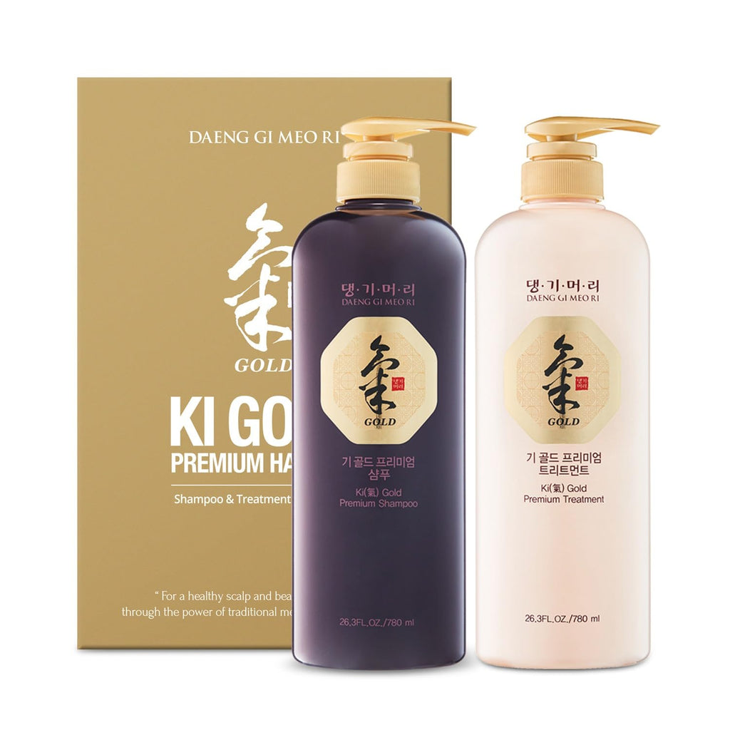 Daeng Gi Meo Ri Ki Gold Premium Shampoo + Treatment Set – 780ml Each