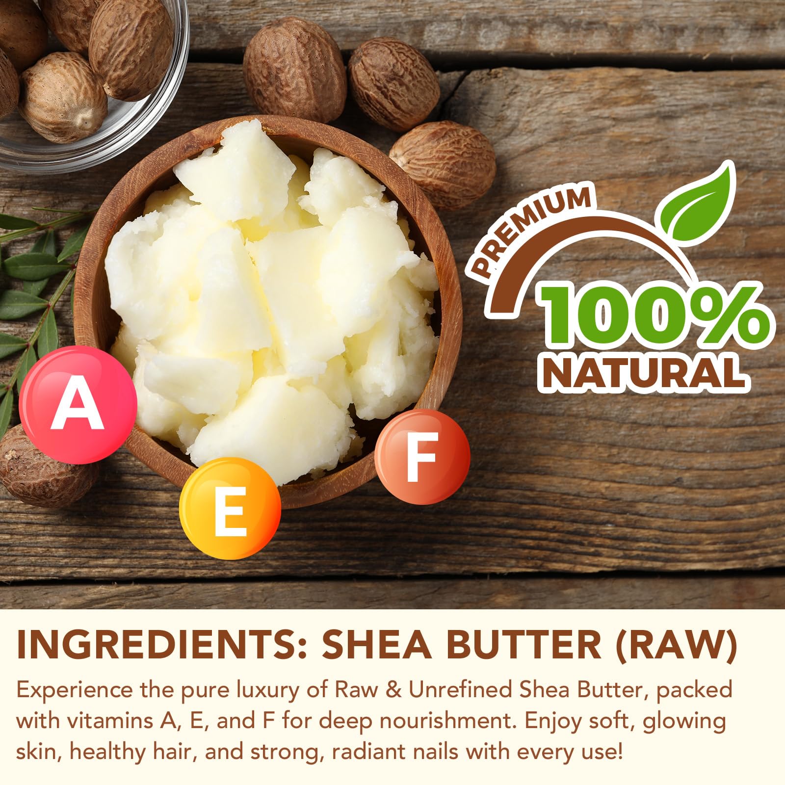 Daiasns African Shea Butter 4.2oz – Ivory Grade A Pure, Natural, Unrefined for Dry Skin, Hair & Face