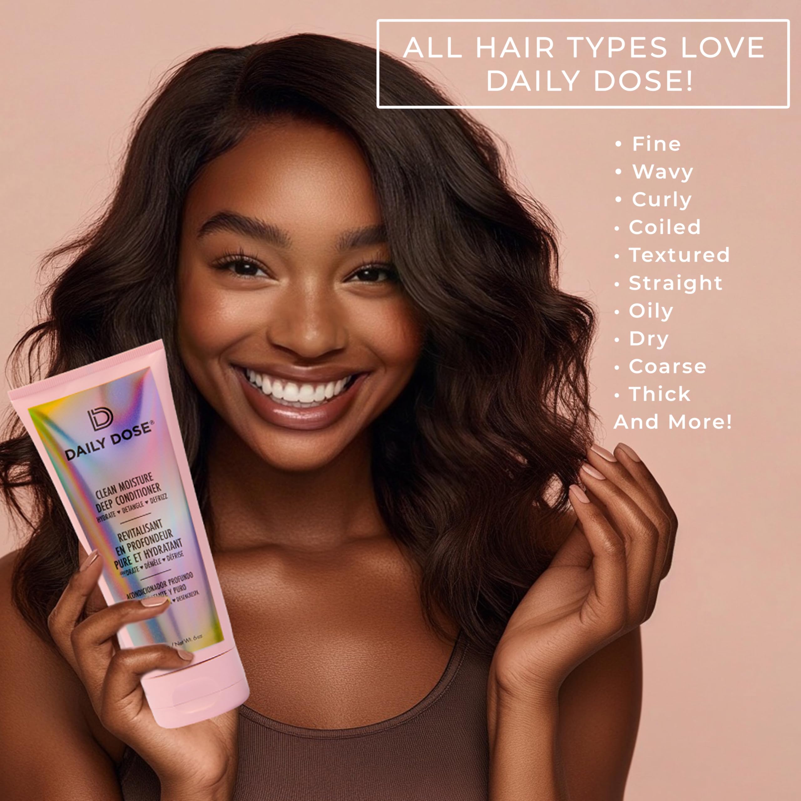 DAILY DOSE Deep Conditioner Hair Mask – Hydration for Dry, Damaged, and Color-Treated Hair