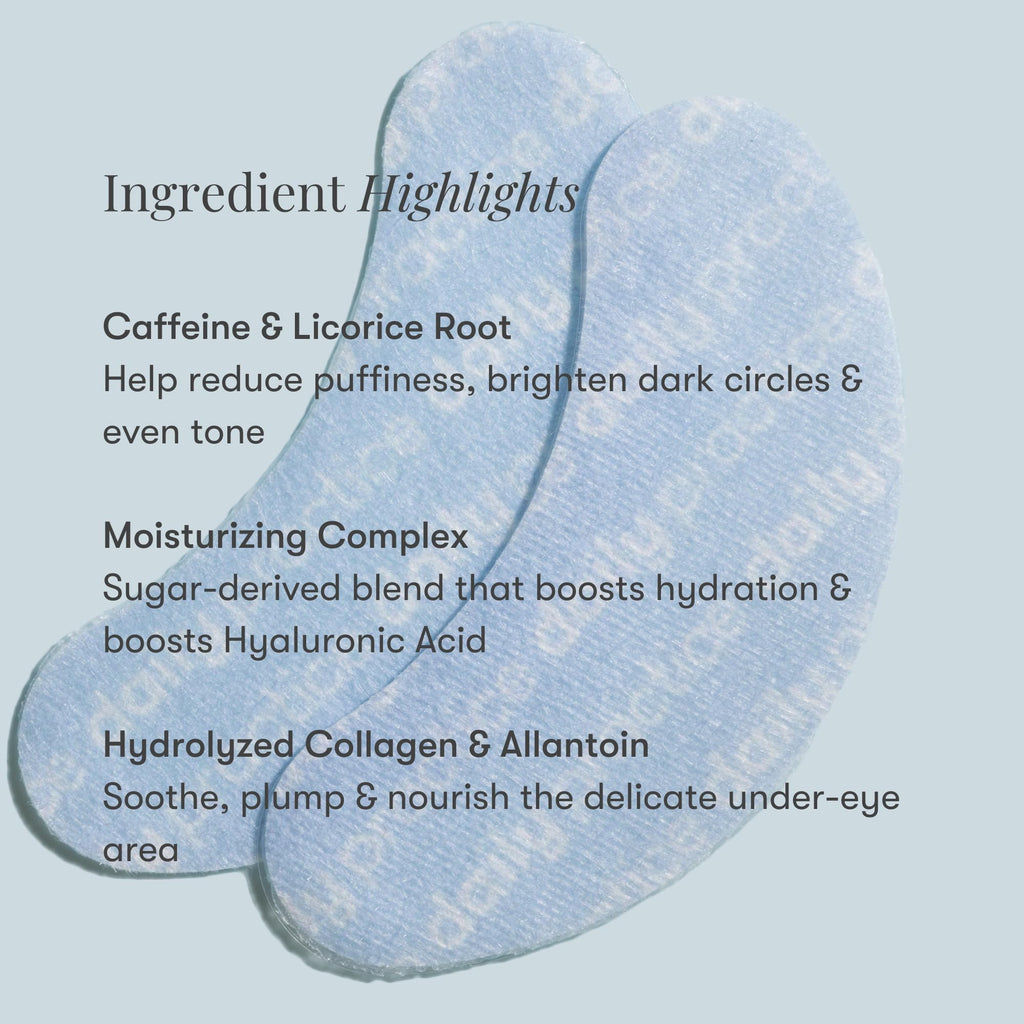 Daily Practice by Dr. B: Brighten & Hydrate Under Eye Patches – Cooling Hydrogel Masks for Dark Circles & Puffiness