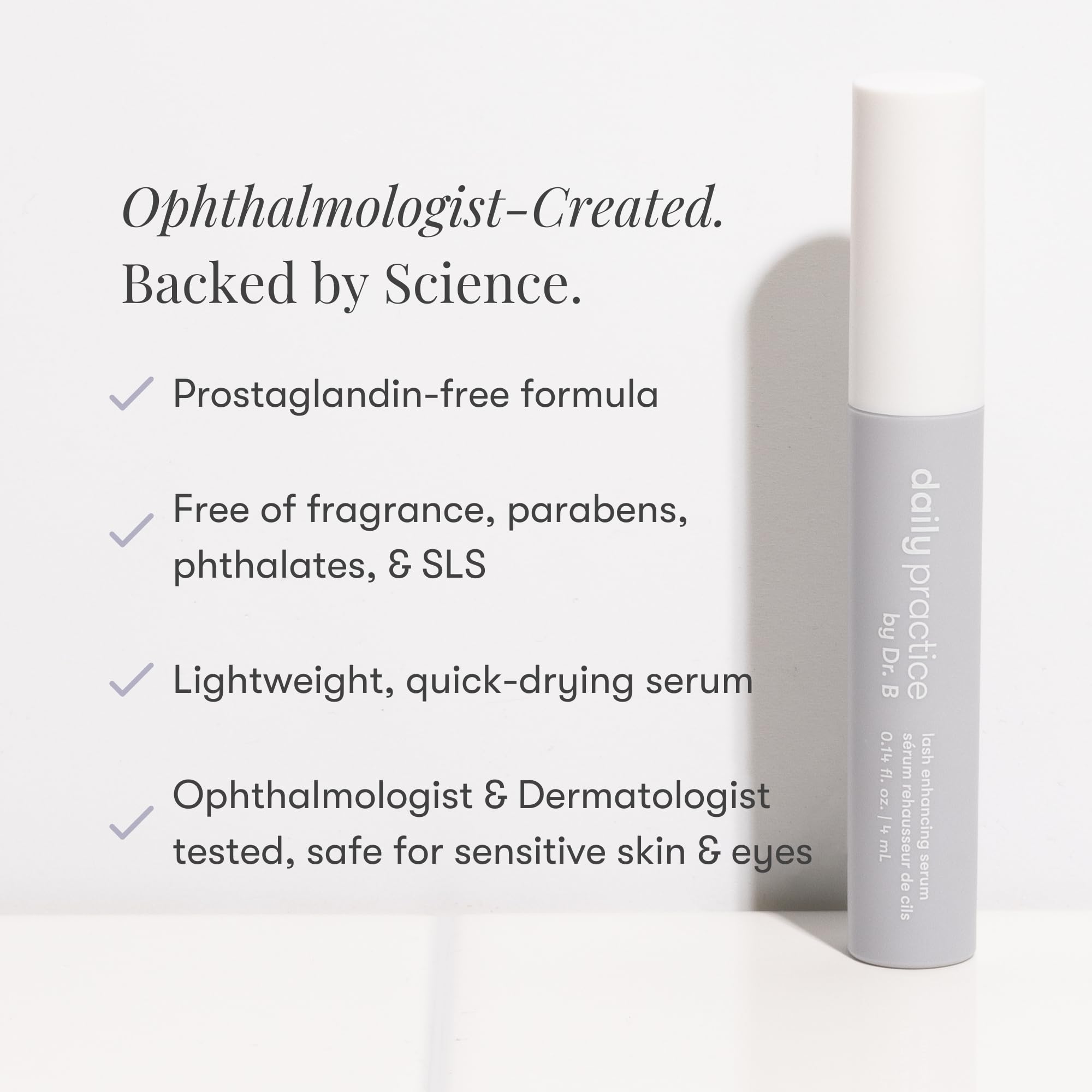 Daily Practice by Dr. B Lash Serum – Peptides, Biotin & Hyaluronic Acid for Lashes