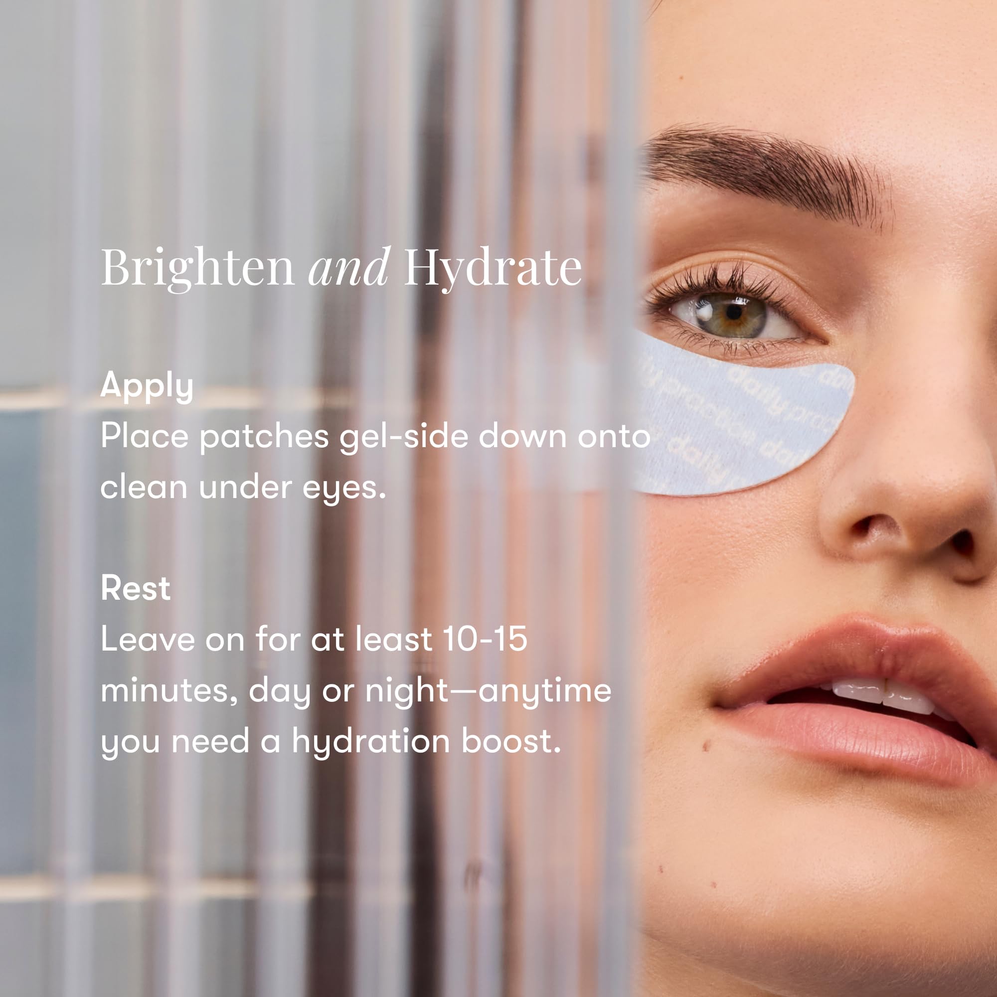 Daily Practice by Dr. B: Brighten & Hydrate Under Eye Patches – Cooling Hydrogel Masks for Dark Circles & Puffiness