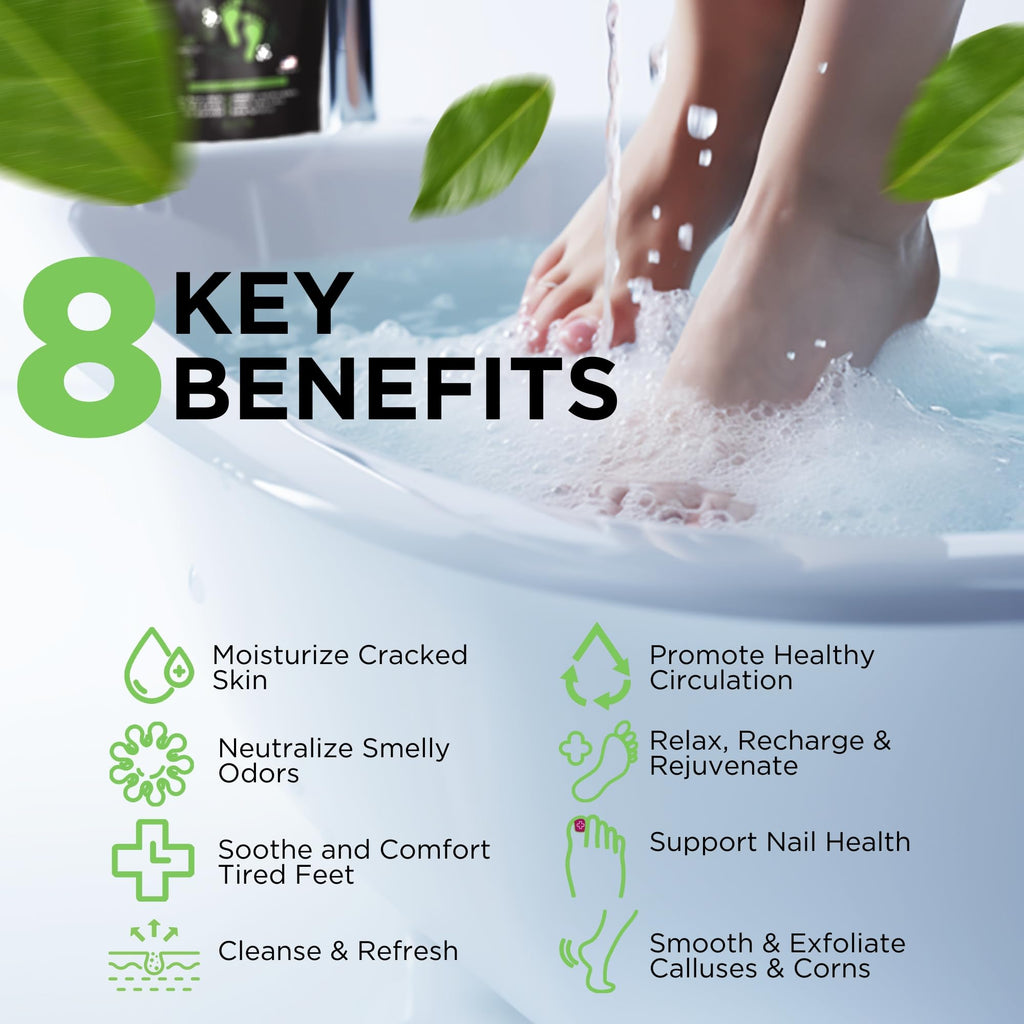 Daily Remedy Tea Tree Foot Soak with Epsom Salt – Made in USA, 64 oz