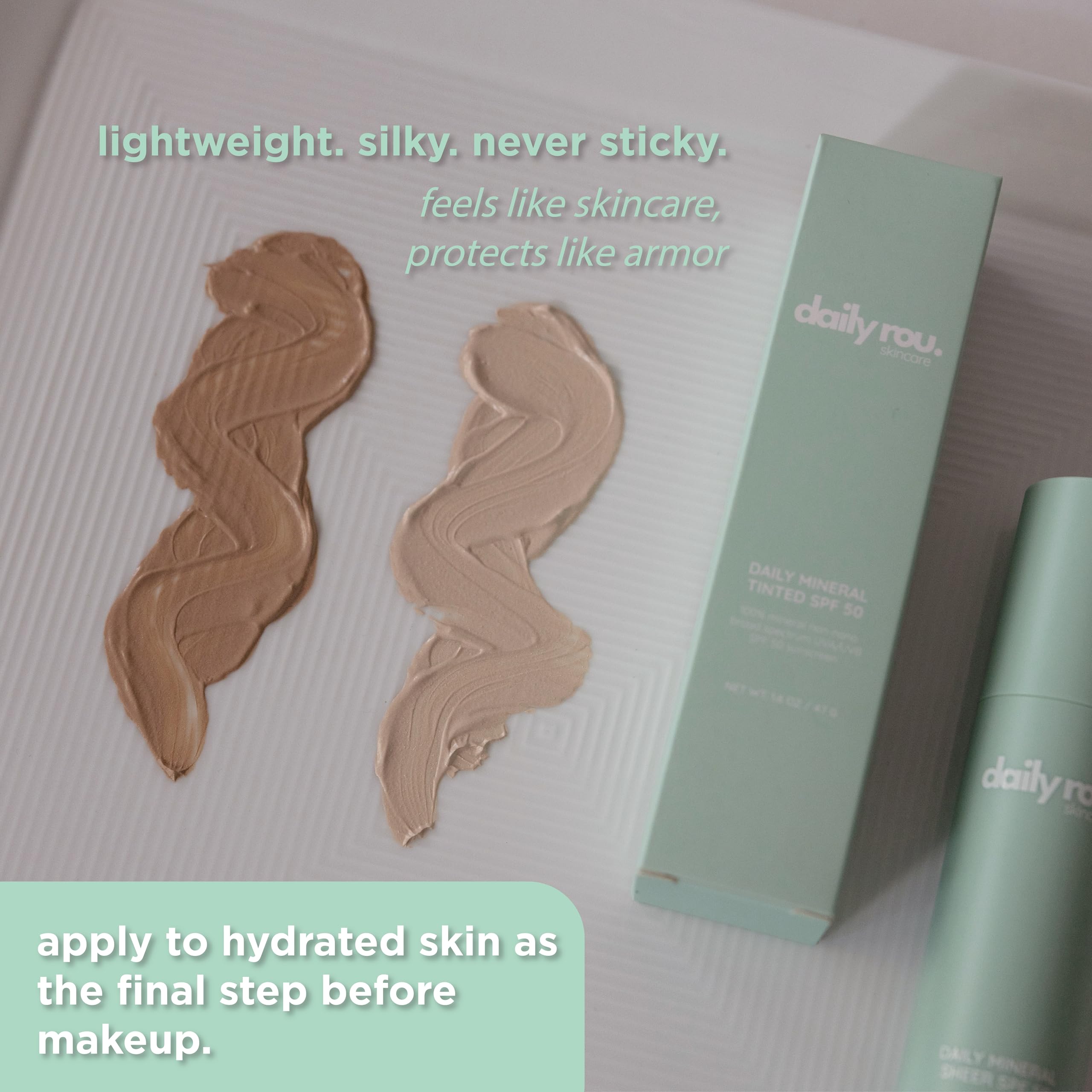 DailyRou Daily Mineral Sunscreen SPF 50 – Lightweight, Hydrating & Sheer Finish