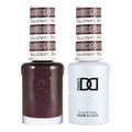 DAISY DND Gel Polish Set - Blackberry Blast #695, Purple Collection, UV/LED Gel Polish + Air Dry Lacquer Duo, 0.5 fl oz