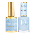 Daisy DND DC Gel Polish Set – Blue Collection Milky Blue 031 | UV/LED Gel Polish + Matching Air Dry Lacquer (0.5 Fl Oz)