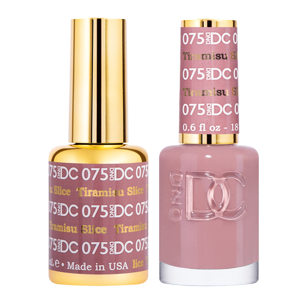 DAISY DND DND DC Gel Polish Set – Grey Collection (Tiramisu Slice), UV/LED Gel + Air Dry Lacquer, 0.5 oz
