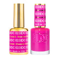 DAISY DND DC Gel Polish Set – Purple Collection Blossom Orchid (023) | Gel Polish + Lacquer Duo, 0.5 fl oz