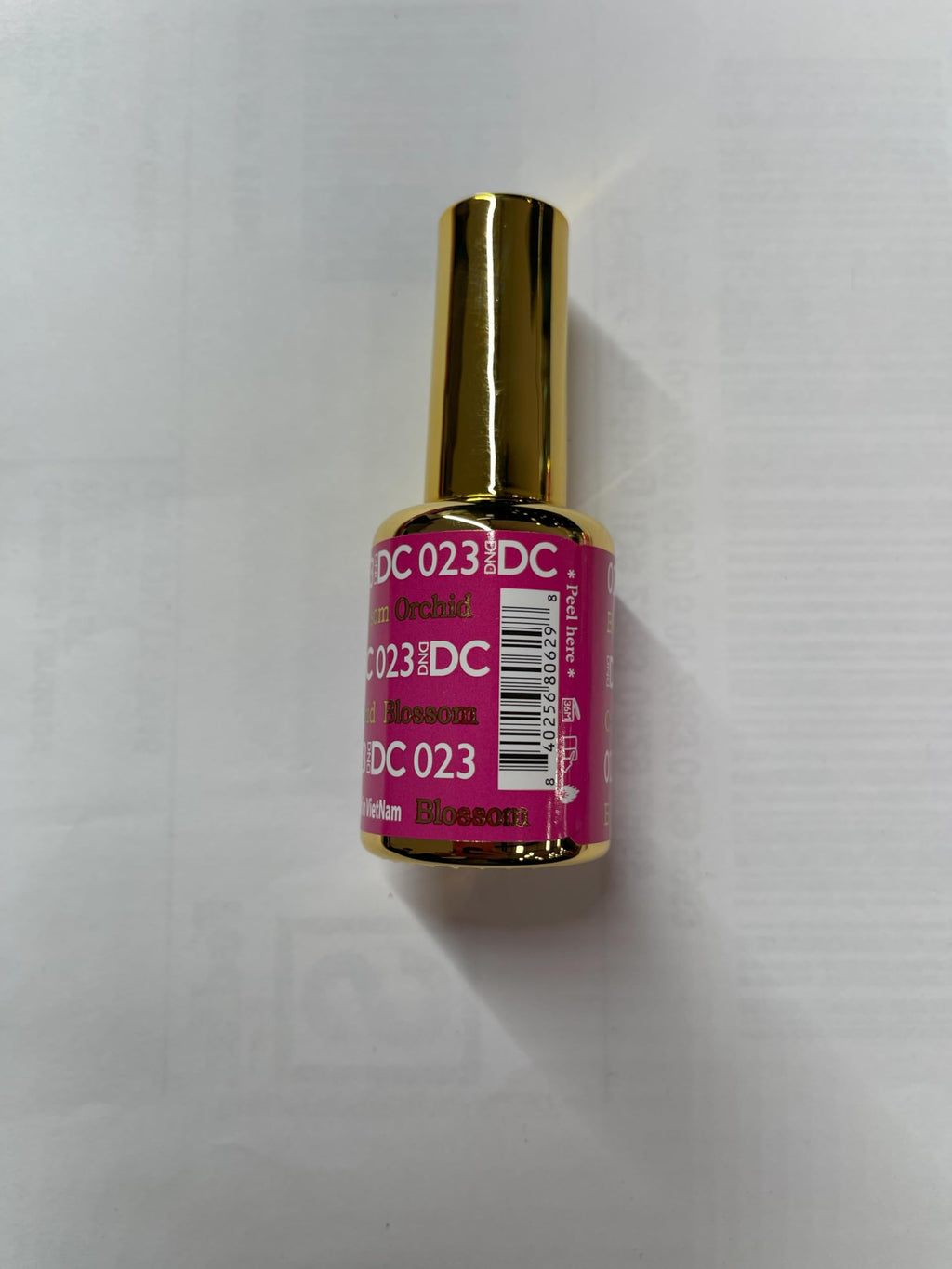 DAISY DND DC Gel Polish Set – Purple Collection Blossom Orchid (023) | Gel Polish + Lacquer Duo, 0.5 fl oz