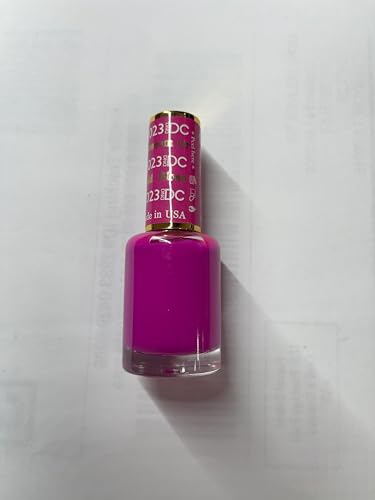 DAISY DND DC Gel Polish Set – Purple Collection Blossom Orchid (023) | Gel Polish + Lacquer Duo, 0.5 fl oz
