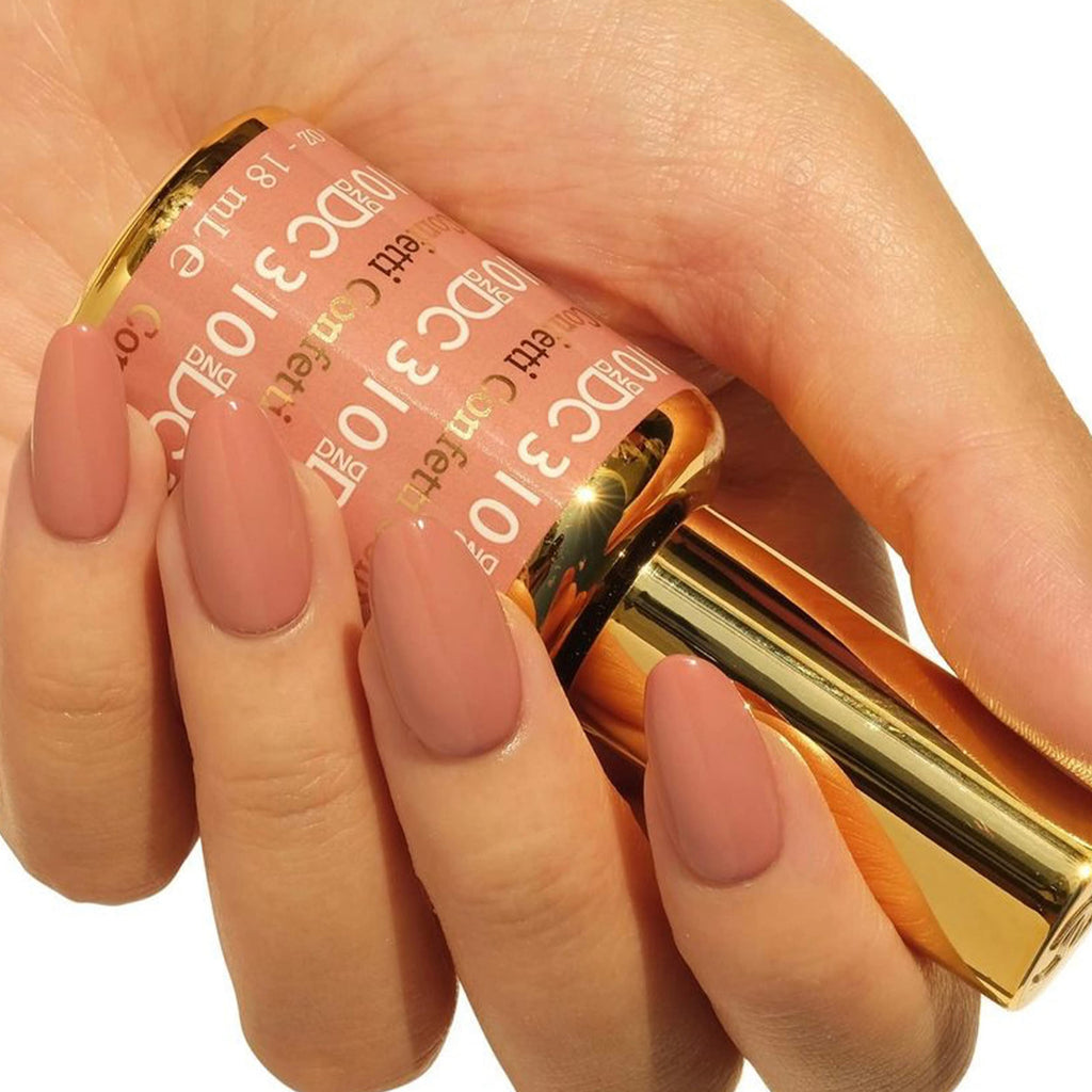 Daisy DND DC Gel Polish Set – Deep Nude Confetti 310 Duo, Chip-Free (0.5 Fl Oz)