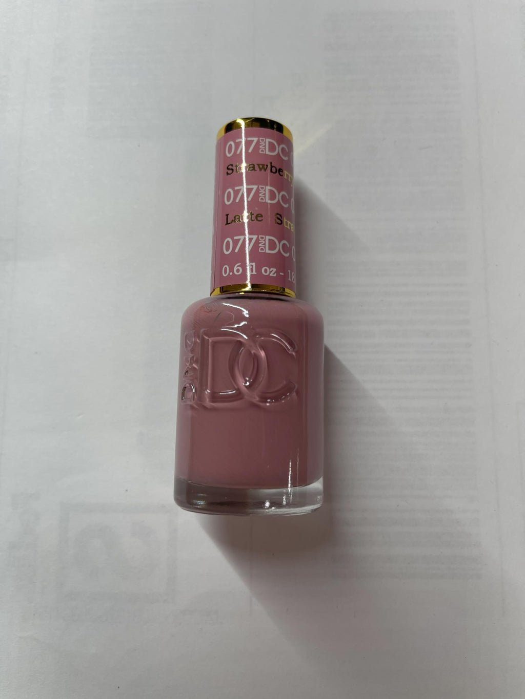 Daisy DND DC Gel Polish Set – Pink Collection Strawberry Latte | UV/LED Gel Polish & Air-Dry Lacquer Duo